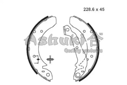 Комлект тормозных накладок ASHUKI 1050-4150