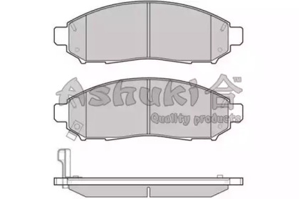 Комплект тормозных колодок ASHUKI 1080-5901