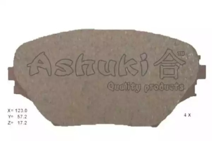 Комплект тормозных колодок ASHUKI 1080-5902