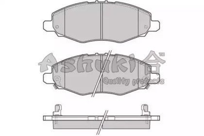 Комплект тормозных колодок ASHUKI 1080-8012