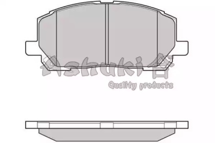 Комплект тормозных колодок ASHUKI 1080-8112