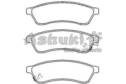 Комплект тормозных колодок ASHUKI 1083-4090