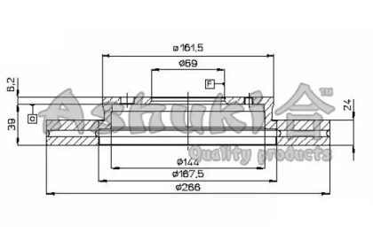 Тормозной диск ASHUKI C650-05