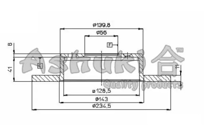 Тормозной диск ASHUKI D098-03