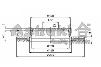 Тормозной диск ASHUKI D098-05