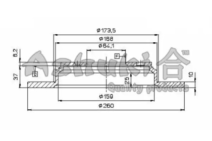 Тормозной диск ASHUKI H039-35