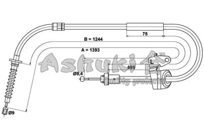 Трос ASHUKI HRK12774