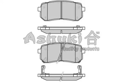 Комплект тормозных колодок ASHUKI I043-10