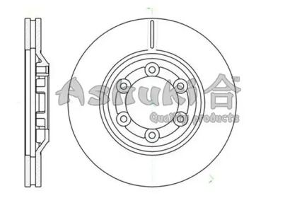 Тормозной диск ASHUKI IS606-01