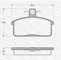 Комплект тормозных колодок ASHUKI K012-11