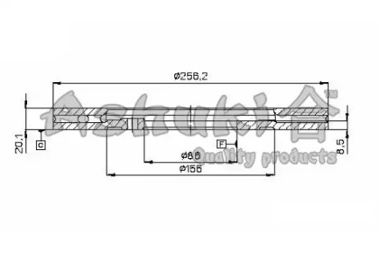 Тормозной диск ASHUKI M608-05