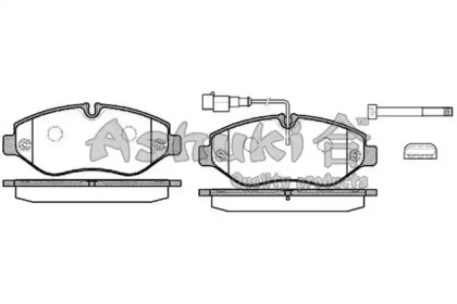 Комплект тормозных колодок ASHUKI N009-18