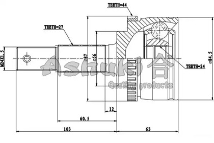 Шарнирный комплект ASHUKI NI-325I