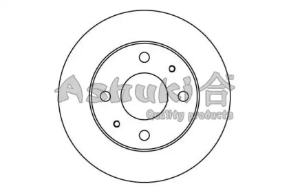 Тормозной диск ASHUKI S016-14