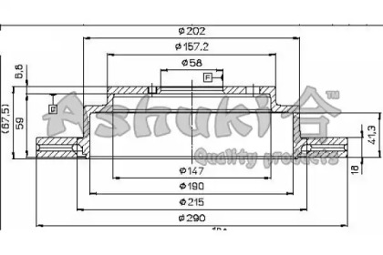 Тормозной диск ASHUKI S017-30