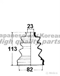 Комплект пыльника ASHUKI S092-12