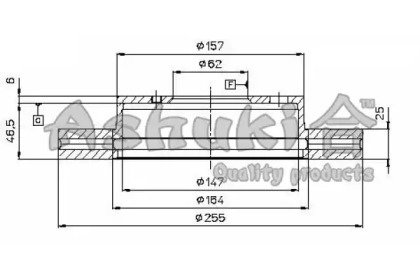 Тормозной диск ASHUKI T602-51