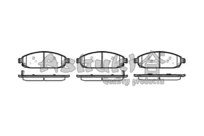 Комплект тормозных колодок ASHUKI US104219