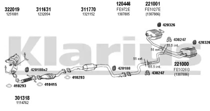 Глушитель KLARIUS 362013E