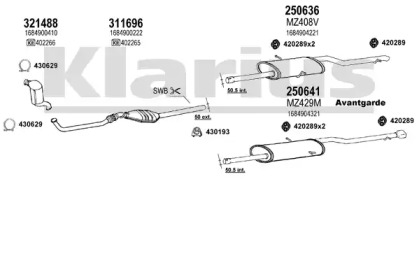 Глушитель KLARIUS 600431E