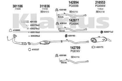 Глушитель KLARIUS 630540E