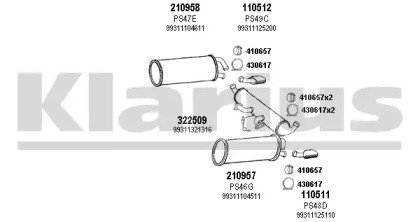 Глушитель KLARIUS 680028E