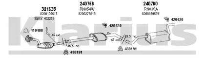 Глушитель KLARIUS 720875E