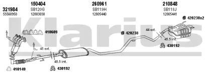 Глушитель KLARIUS 750167E