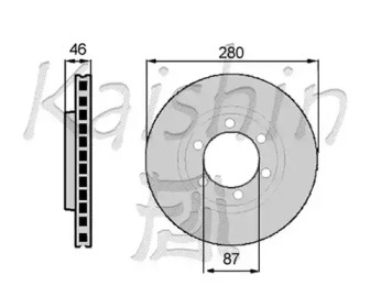 Тормозной диск KAISHIN CBR024