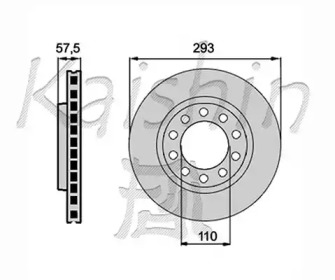 Тормозной диск KAISHIN CBR223