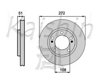 Тормозной диск KAISHIN CBR389