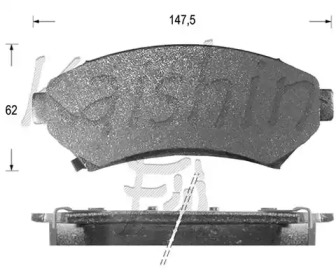 Комплект тормозных колодок KAISHIN D10006