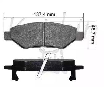 Комплект тормозных колодок KAISHIN D10194