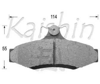 Комплект тормозных колодок KAISHIN D11172