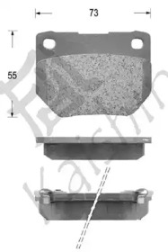 Комплект тормозных колодок KAISHIN D1124