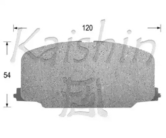 Комплект тормозных колодок KAISHIN D2065