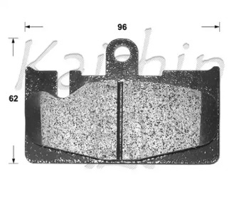 Комплект тормозных колодок KAISHIN D2213