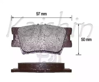 Комплект тормозных колодок KAISHIN FK2269
