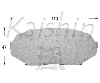 Комплект тормозных колодок KAISHIN FK3061