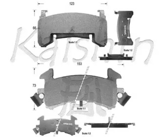 Комплект тормозных колодок KAISHIN D9989