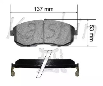 Комплект тормозных колодок KAISHIN FK1110