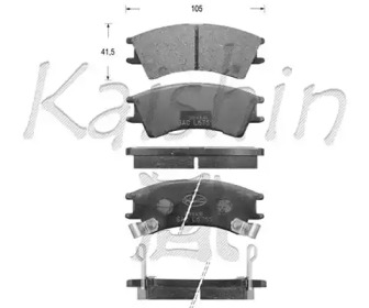 Комплект тормозных колодок KAISHIN FK11109