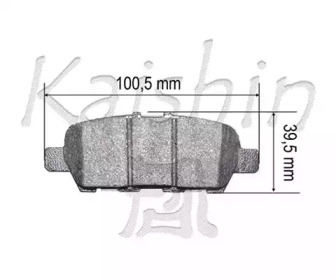 Комплект тормозных колодок KAISHIN FK1286