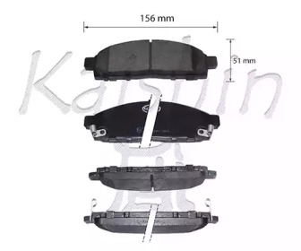 Комплект тормозных колодок KAISHIN FK1294