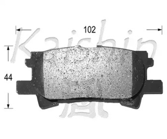 Комплект тормозных колодок KAISHIN FK2250