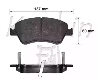 Комплект тормозных колодок KAISHIN FK2286