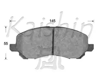 Комплект тормозных колодок KAISHIN FK6108