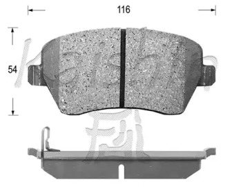 Комплект тормозных колодок KAISHIN FK9050