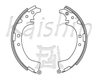 Комлект тормозных накладок KAISHIN K2333