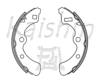 Комлект тормозных накладок KAISHIN K5510